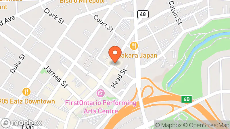 Map showing location of Out Of The Past