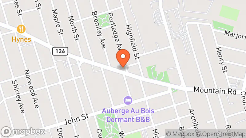 Map showing location of Out'Fits Moncton