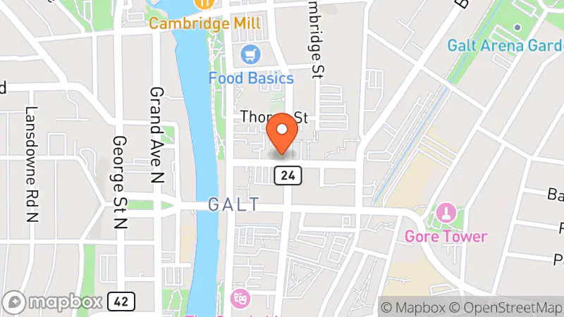 Map showing location of PAVA Consignment for Home and Garden