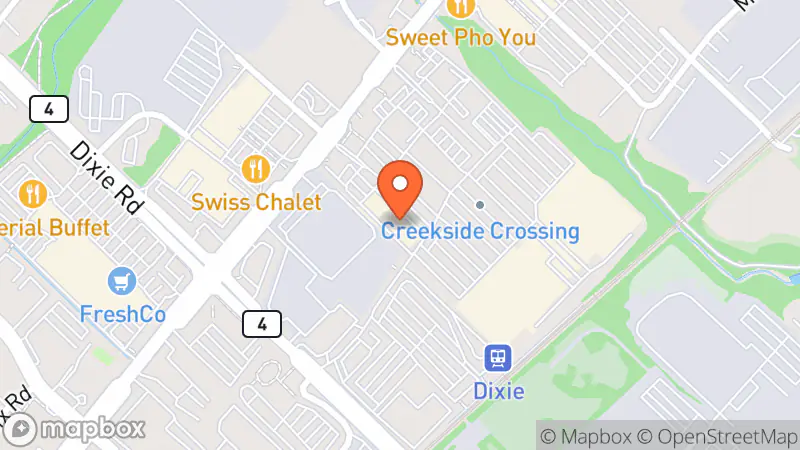 Map showing location of PayMore Mississauga SE - Buy, Sell & Trade Electronics