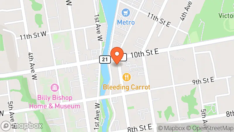 Map showing location of Phoenix Book Store