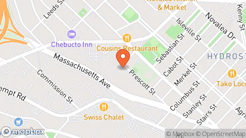 Map showing location of Pinkie’s Thrift