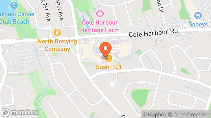 Map showing location of Plato's Closet - Cole Harbour