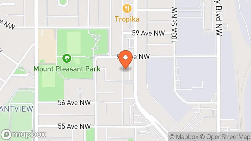 Map showing location of Plato's Closet Edmonton South
