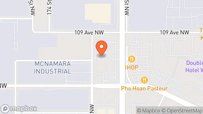 Map showing location of Plato's Closet Edmonton West
