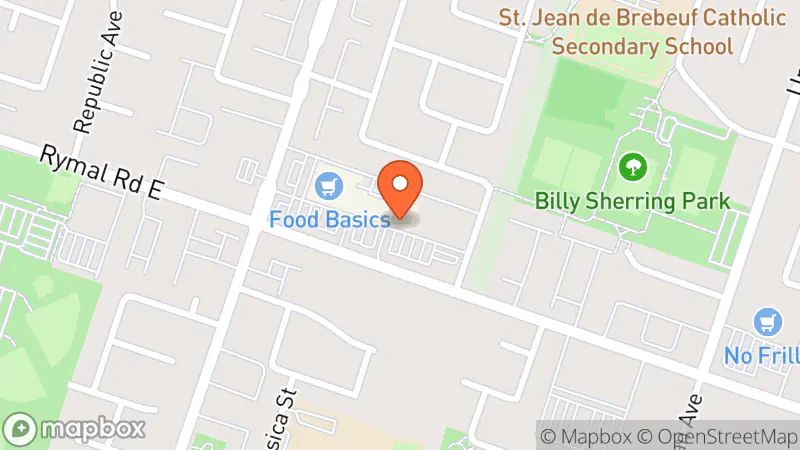 Map showing location of Plato's Closet