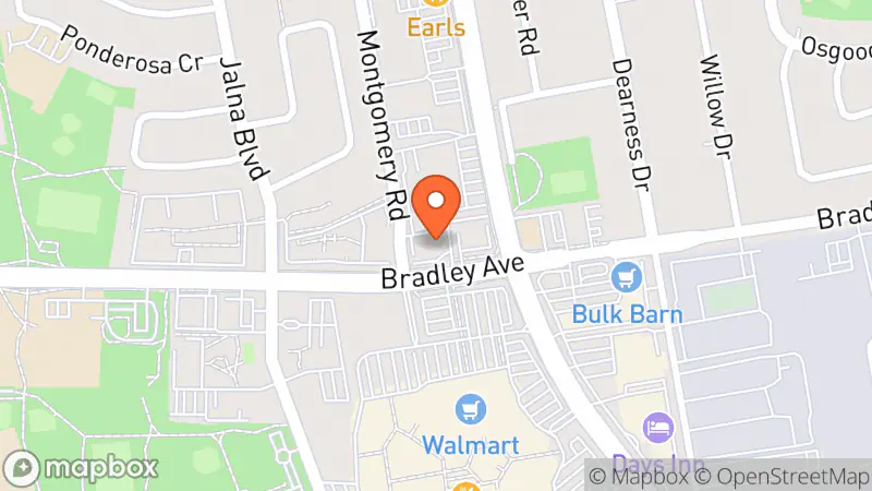 Map showing location of Plato's Closet London, ON - South