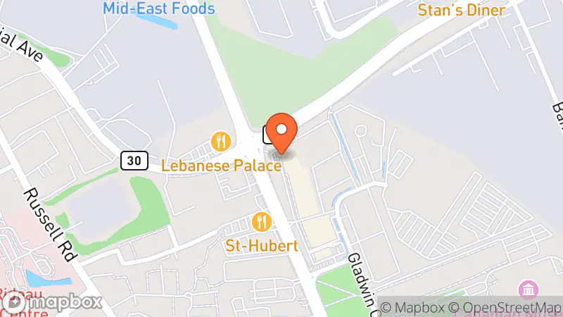 Map showing location of Plato's Closet St Laurent