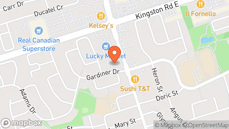 Map showing location of Play It Again Val