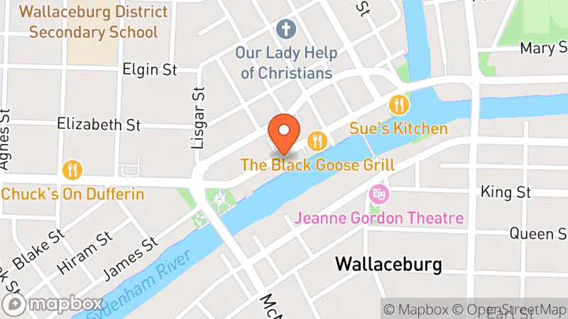 Map showing location of Poll-ished Thrift Store