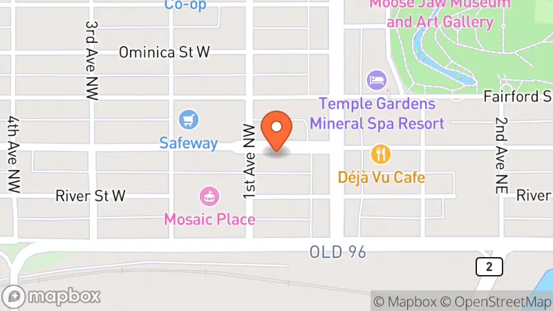 Map showing location of Post Horizon Booksellers