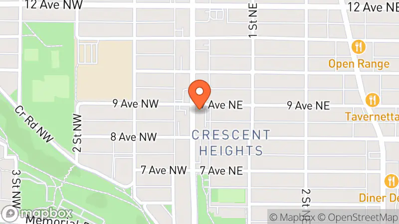 Map showing location of Prairie Bazaar Vintage