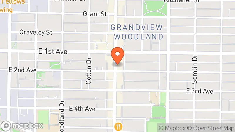 Map showing location of Pulpfiction Books