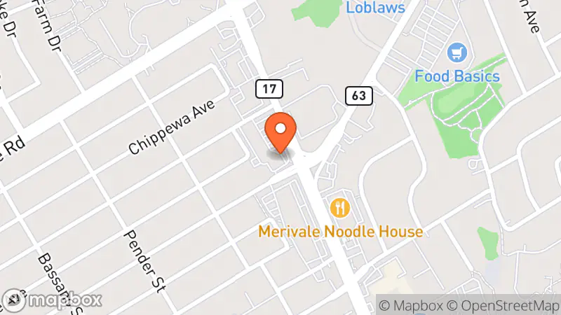 Map showing location of re-Source Thrift Shop