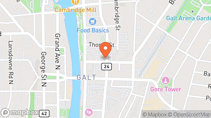 Map showing location of Recovery Room Shop