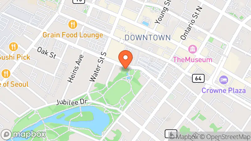 Map showing location of Red Raccoon Bike Rescue