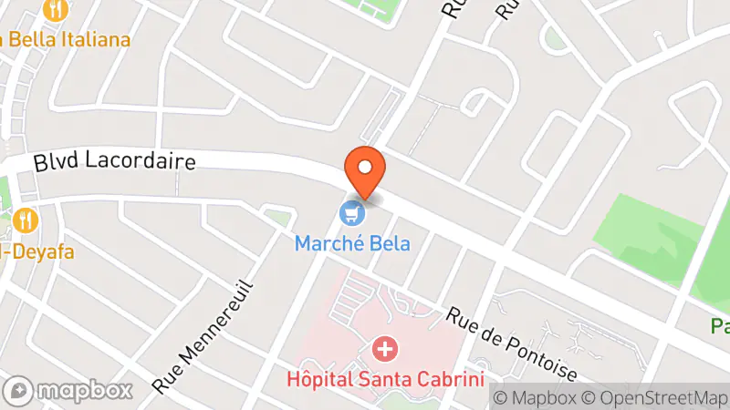 Map showing location of Renaissance Boutique Bélanger