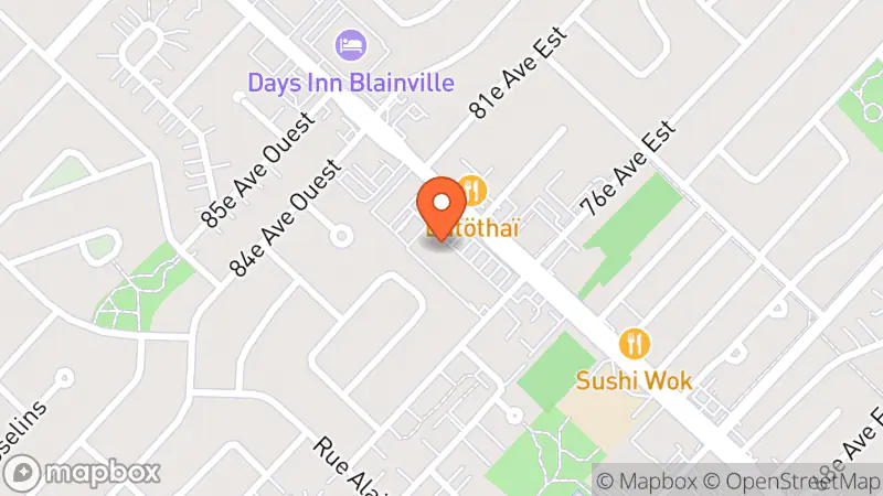 Map showing location of Renaissance Don Blainville