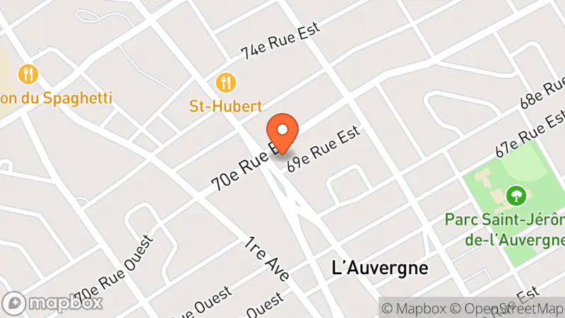 Map showing location of Renaissance Don Charlesbourg