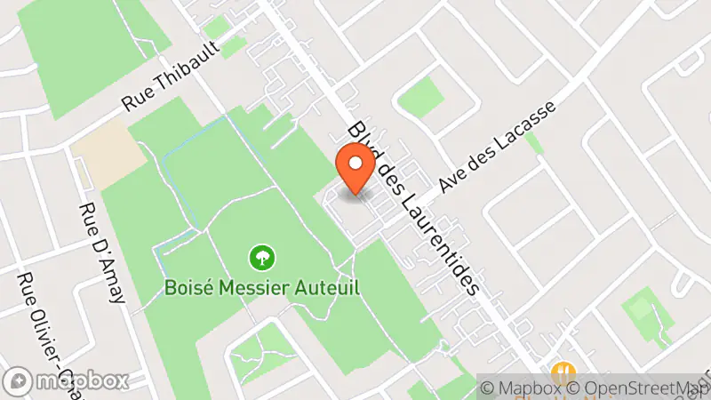 Map showing location of Renaissance Don des Laurentides/Lacasse