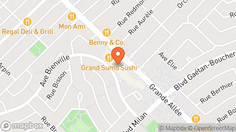 Map showing location of Renaissance Don Grande Allée