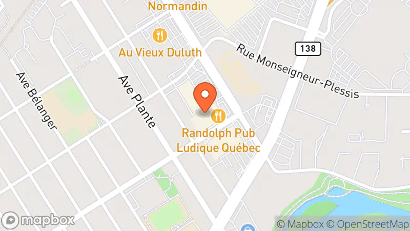 Map showing location of Renaissance Don Halles Fleur de Lys