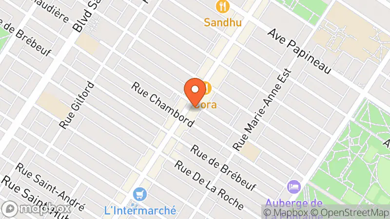 Map showing location of Renaissance Don Mont-Royal
