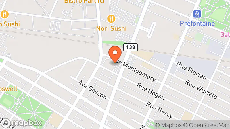 Map showing location of Renaissance Don Sherbrooke-Montgomery