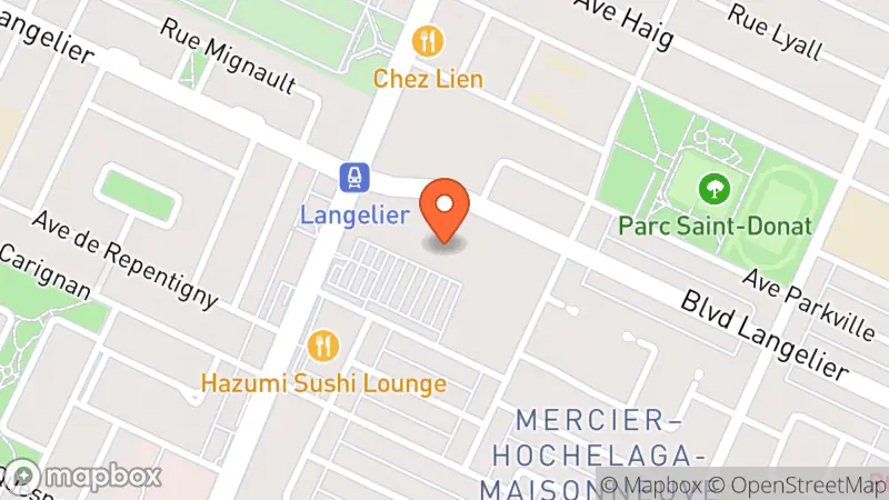 Map showing location of Renaissance Fripe Centre Domaine