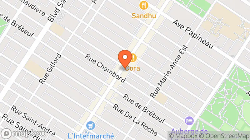 Map showing location of Renaissance Fripe Mont-Royal