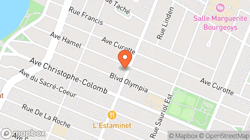 Map showing location of Renaissance Librairie Fleury-Hamel