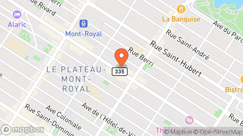 Map showing location of Renaissance Librairie Saint-Denis