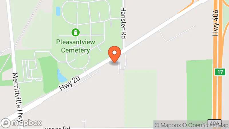 Map showing location of Renewed Thrift & Vintage