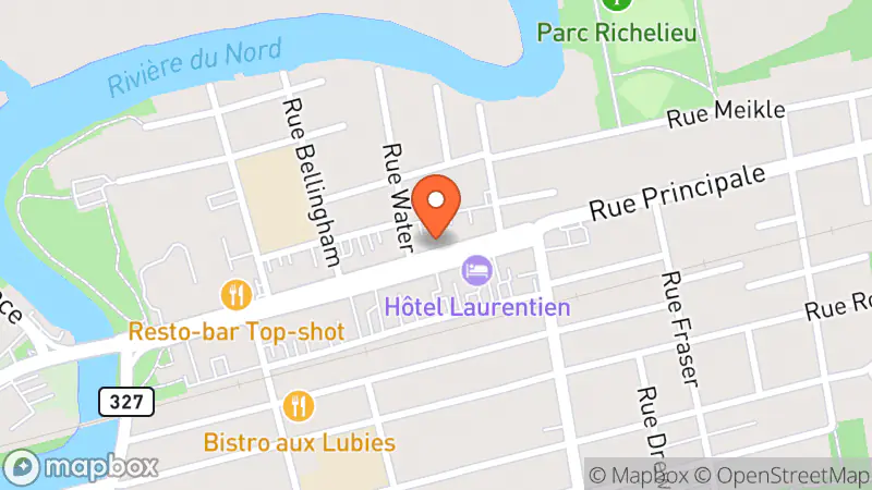 Map showing location of Ressourcerie Recypro