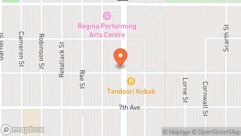 Map showing location of Rooney's Consignment, gift & food Shop