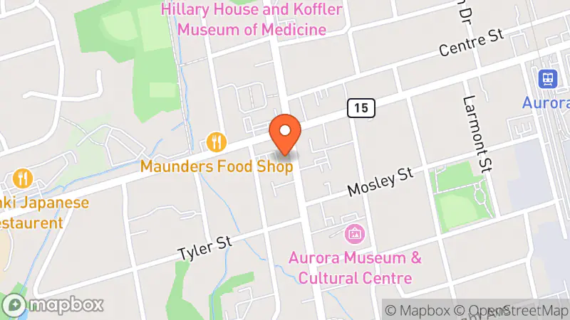 Map showing location of Round Two Boutique
