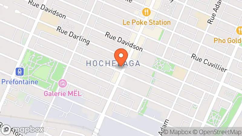 Map showing location of Rétro Pop Boutique