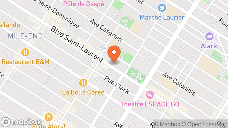 Map showing location of RUSE Boutique