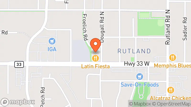 Map showing location of Rutland Thrift