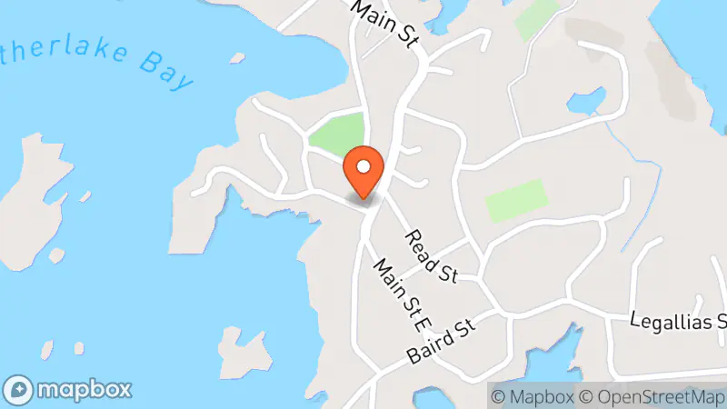 Map showing location of Salvation Army Thrift Store