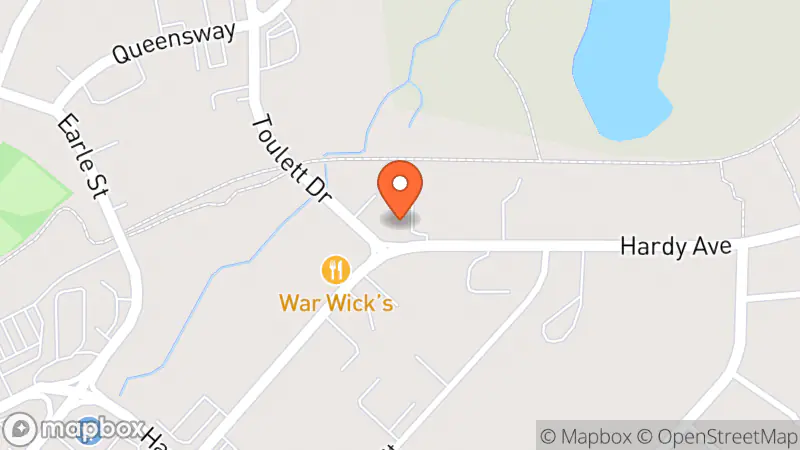 Map showing location of Salvation Army Thrift Store