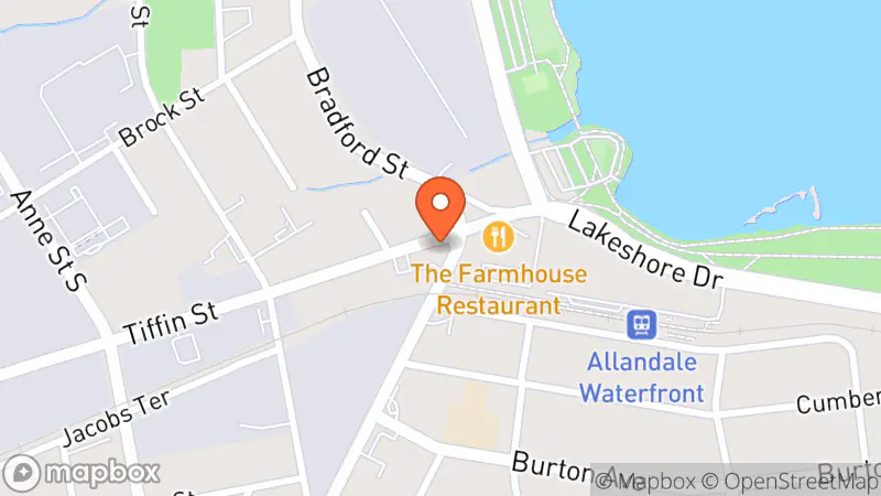 Map showing location of Salvation Army Thrift Store