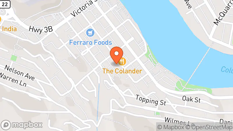 Map showing location of Salvation Army Thrift Store