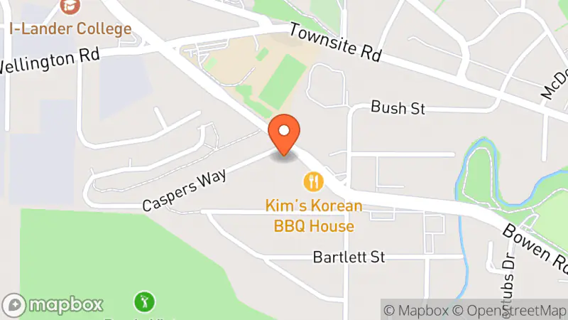 Map showing location of Salvation Army Thrift Store