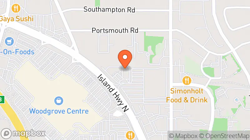 Map showing location of Salvation Army Thrift Store