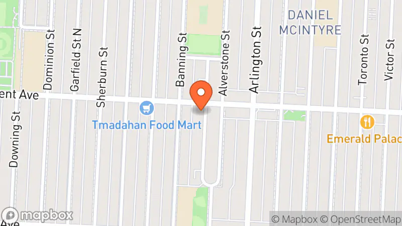 Map showing location of Sargent MCC Thrift Shop