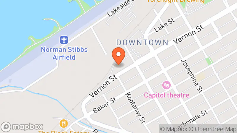 Map showing location of Sat Naam Temple & Thrift Boutique