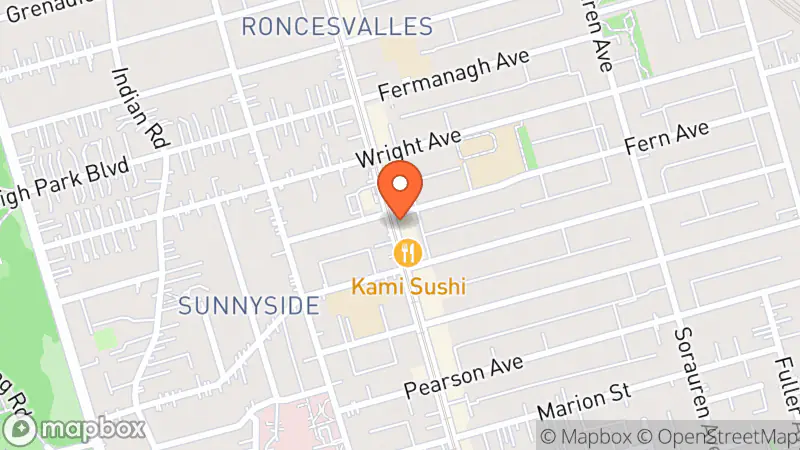 Map showing location of Savile Studio and Market