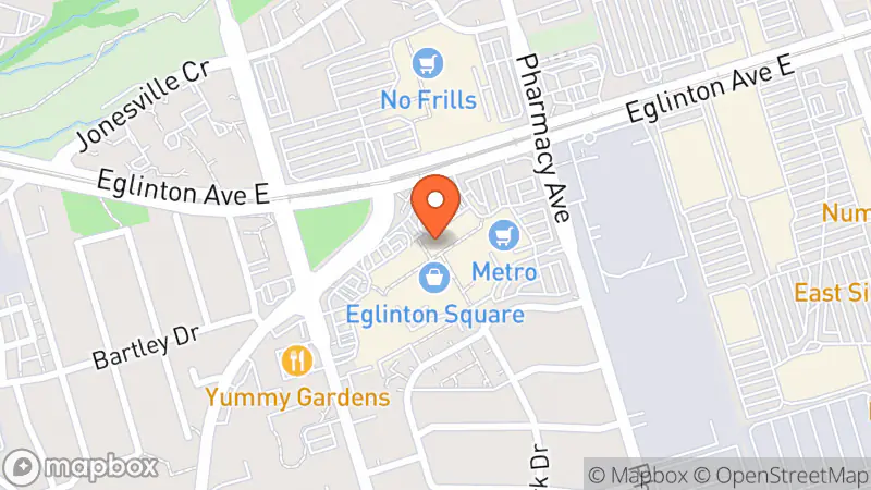 Map showing location of Scarborough Spots