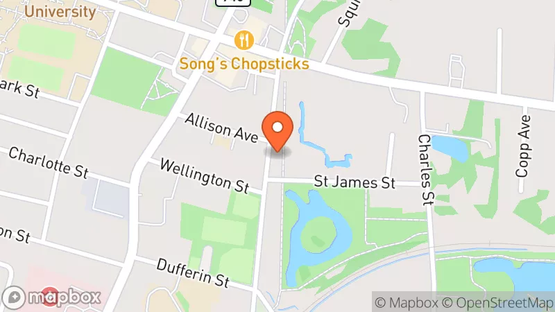Map showing location of second chance thrift store